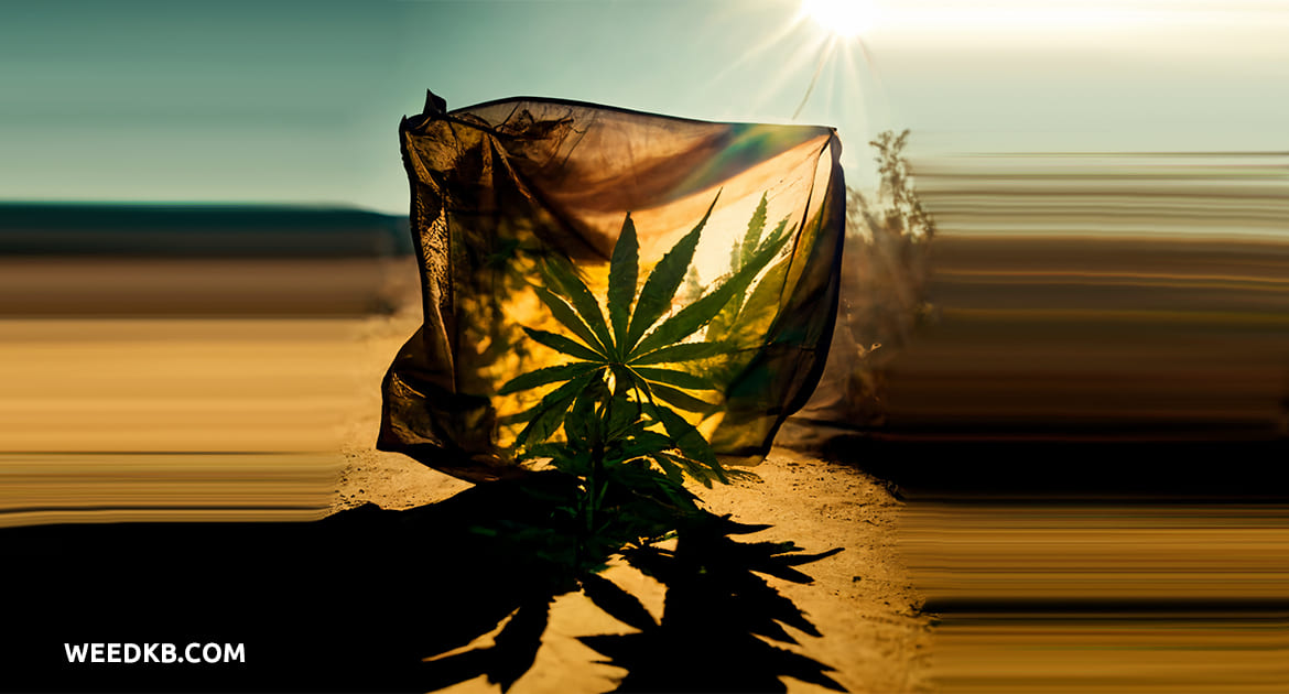 outdoor marijuana temperature controlled by shade cloth